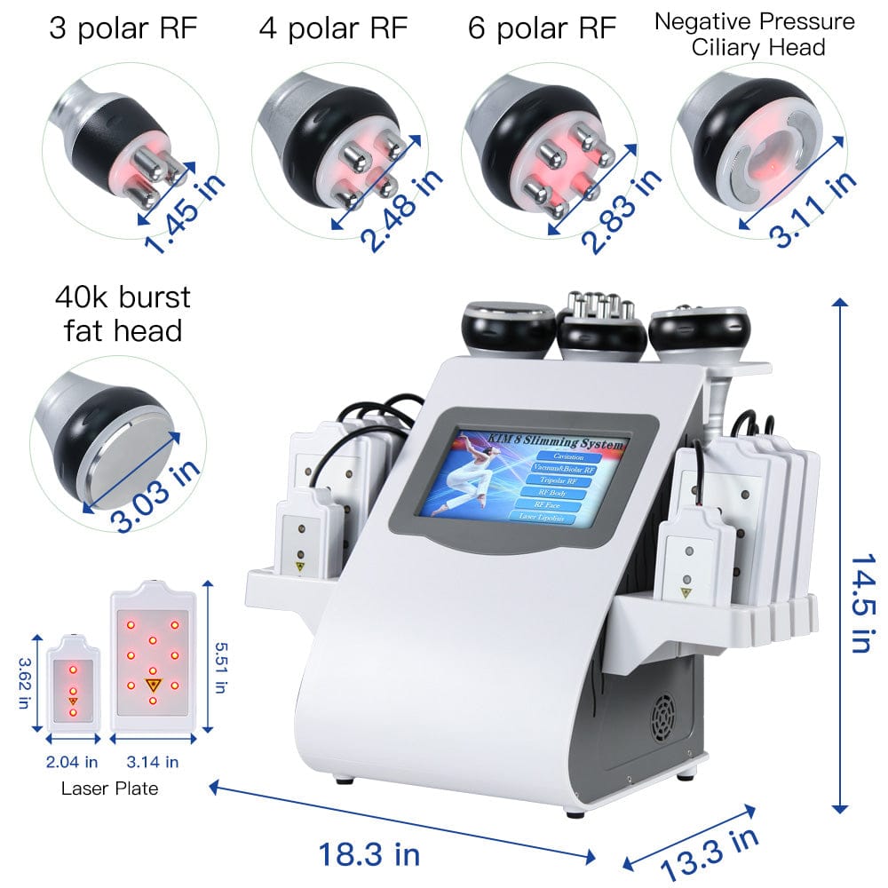 6-in-1 40K Ultrasonic Cavitation Machine with Laser