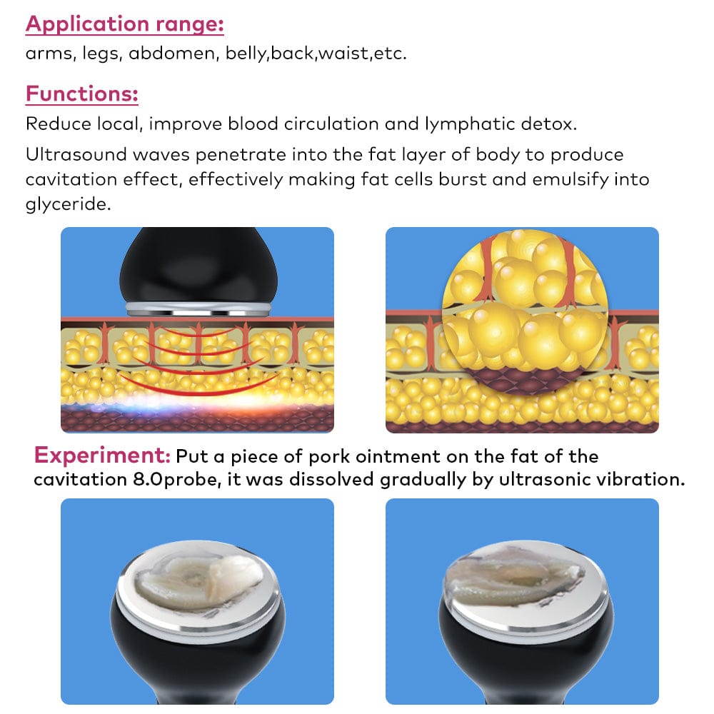 11-in1 80K Ultrasonic Cavitation Machine with Laser